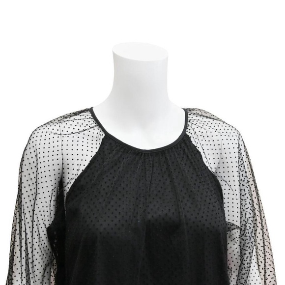 LDT | Black Polka Dot Dress Size: 6 - Picture 3 of 5